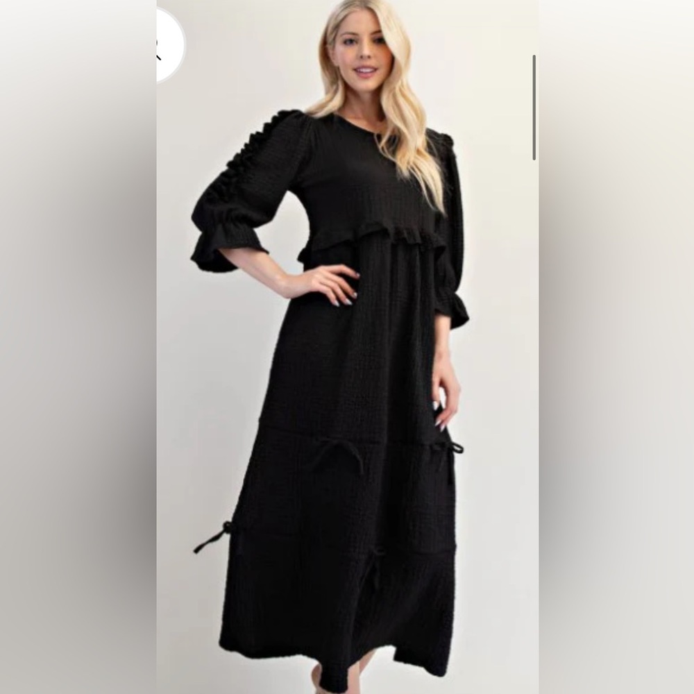 Black Bowed Dress